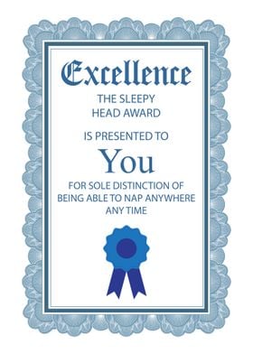 Certificate Funny Wall Art