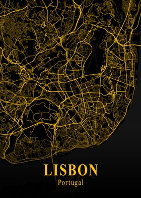 LISBON GOLD CITY MAP