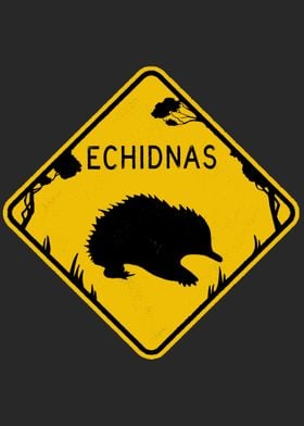 Echidna Road Sign