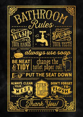 Bathroom Rules 