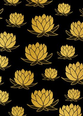 Golden Lilies pattern