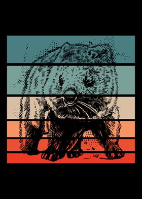 Wombat Retro Vintage