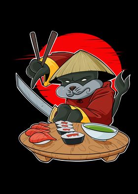 Samurai Sushi Seal Japan