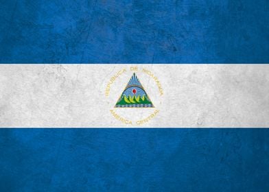 Flag of Nicaragua on Wall