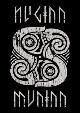 Huginn Muninn Odin Ravens