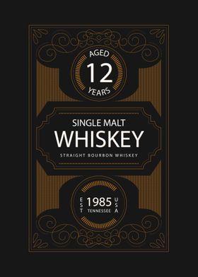 Whiskey label