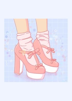 Kawaii Pink Shoes