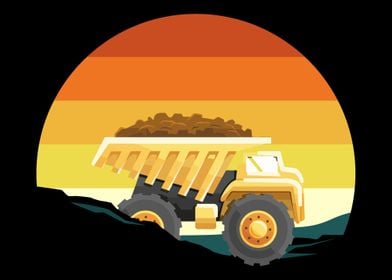 Dump Truck Sunset Dump Tru