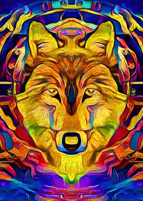 Space Wolf Abstract