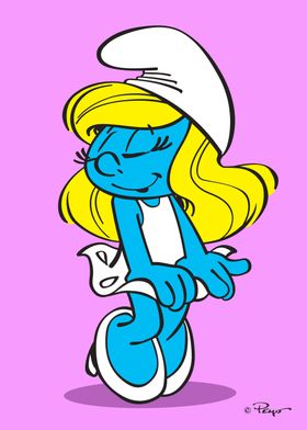 Smurfette' Poster by The Smurfs | Displate
