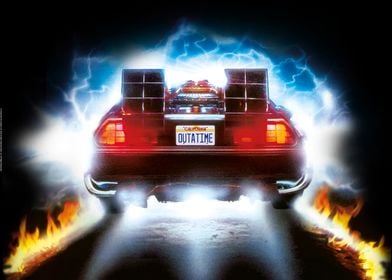 'Outatime' Poster by Back To The Future | Displate