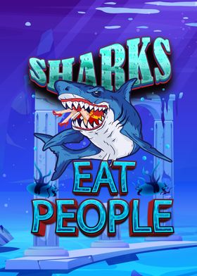 Sharks eat people funny