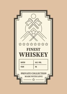 Whiskey label