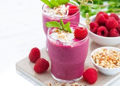 Raspberry smoothie