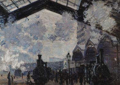 The Gare St Lazare Monet