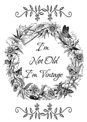 Im not old Im vintage