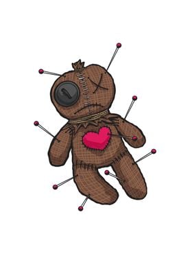 Voodoo doll illustration