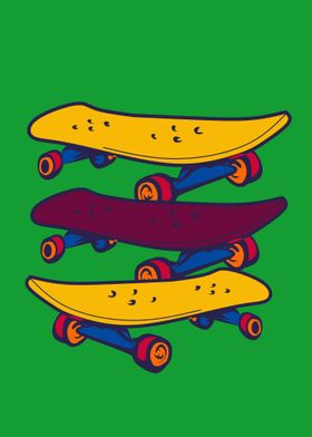 skateboard popart