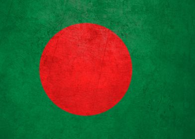 Flag of Bangladesh on Wall