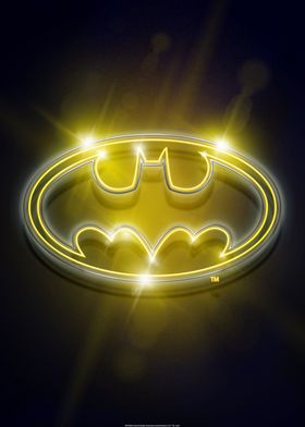 Batman neon' Poster by DC Comics | Displate