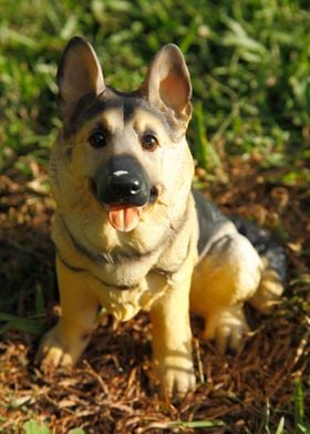 Porcelain german shepherd