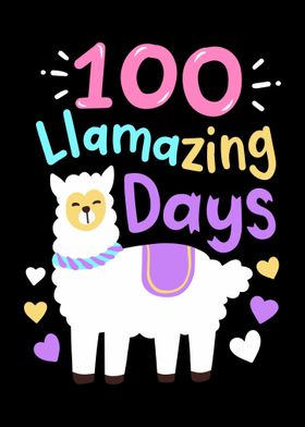 100th Day of School Llama