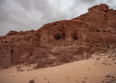 Red desert rocks in Timna