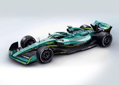 Aston Martin AMR22 F1 Car