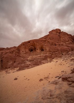 Red desert rocks in Timna