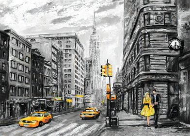 New York Cityscape Art
