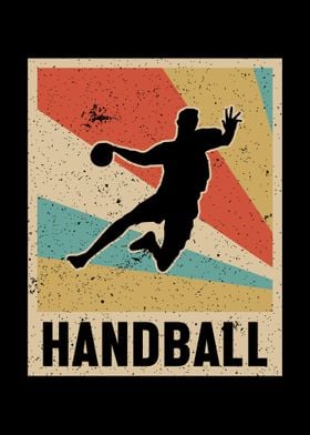 Handball Player Retro