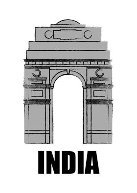 Famous Gate in New Delhi