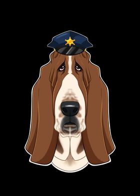 Police Basset Hound Canine