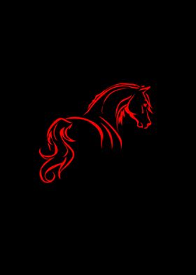 horse minimalist