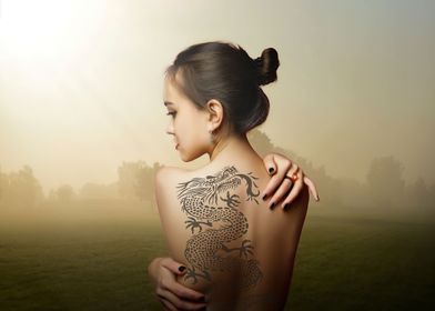 GIRL WITH DRAGON TATTOO