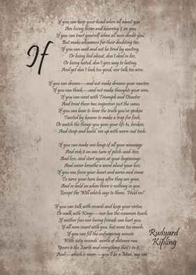 If Rudyard Kipling