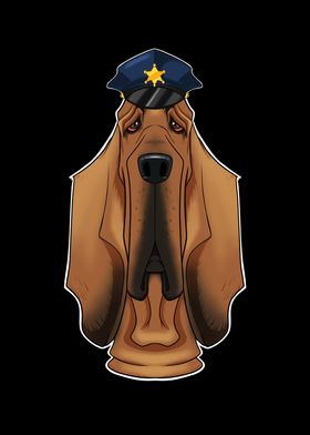 Police Bloodhound Canine