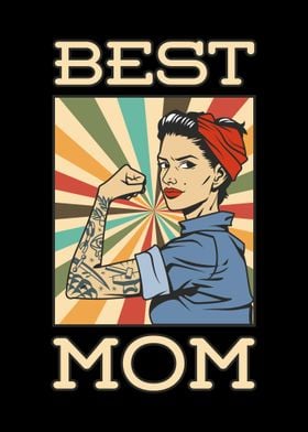 Best Mom Retro PinUp Girl