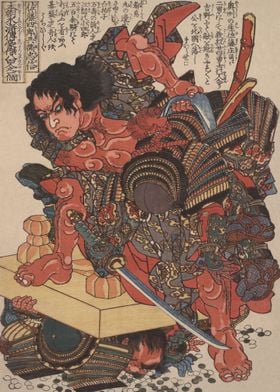 Samurai Smashing Enemies