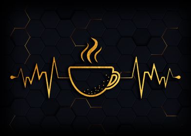 Coffee  heart beat