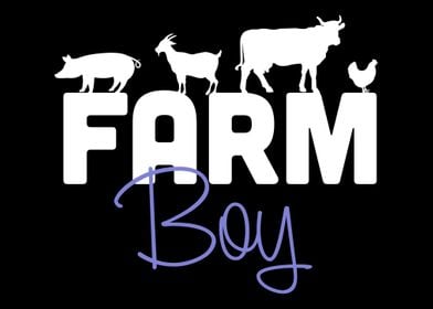 Farm Boy Farmer Animal Cou