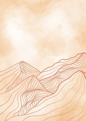 MOUNTAIN LINE ART