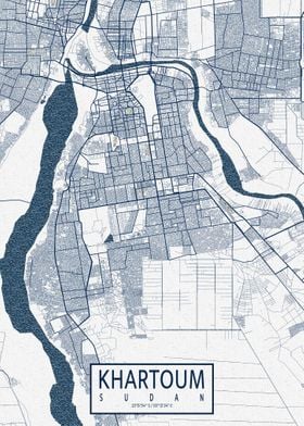 Khartoum City Map Coastal