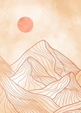 MOUNTAIN LINE ART