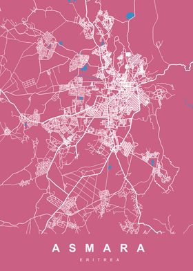 ASMARA Map ERITREA