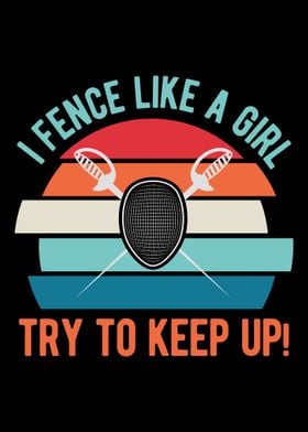 Funny Fencing Girl