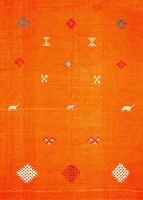 Orange Moroccan Artwork