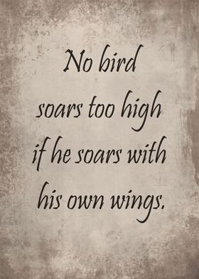 Own wings