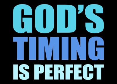 Timing is perfect Believer