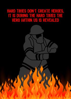 Firefighter Wall Art Decor